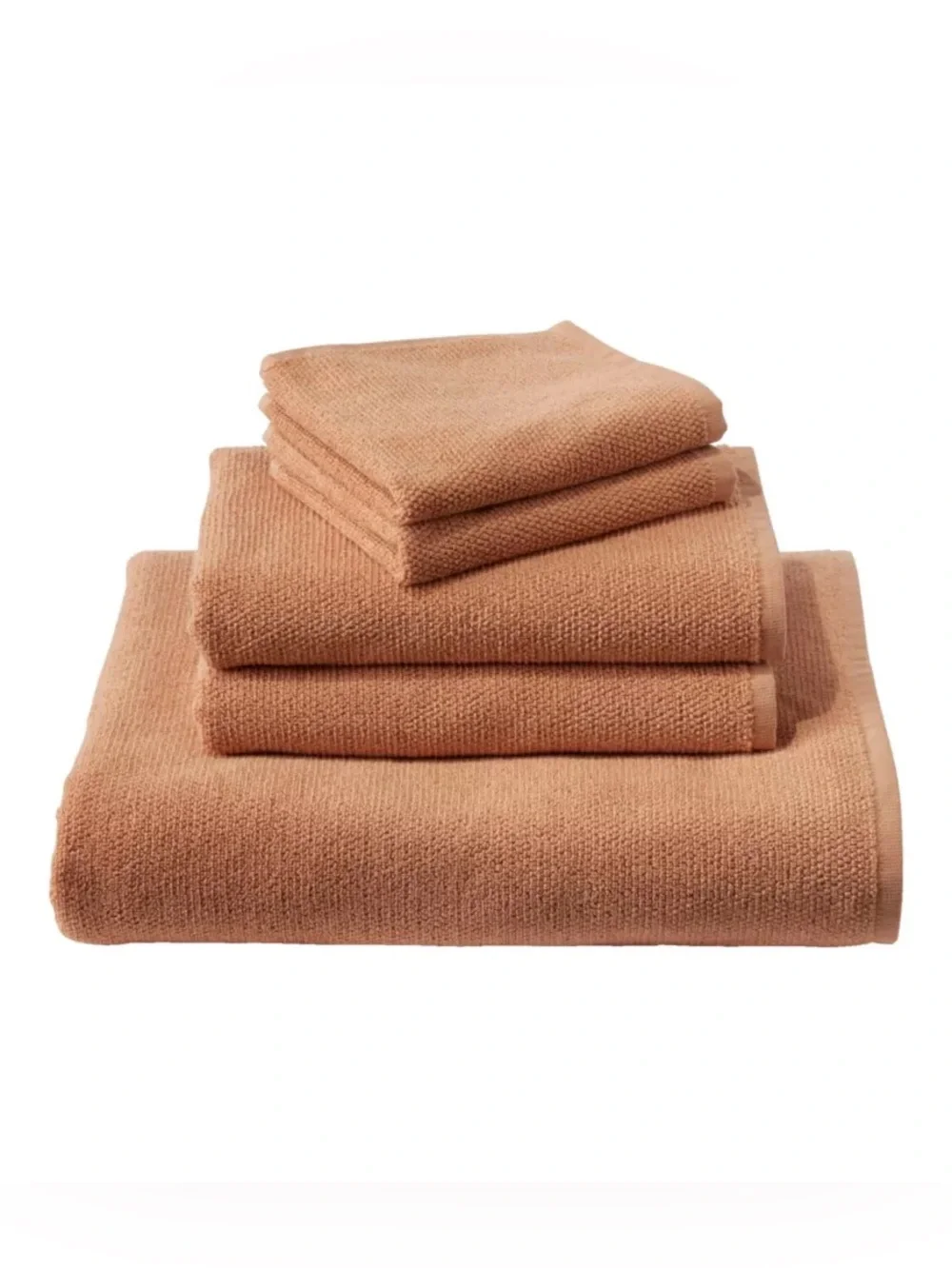 LLBean Peach Bath Towels. Set of 2